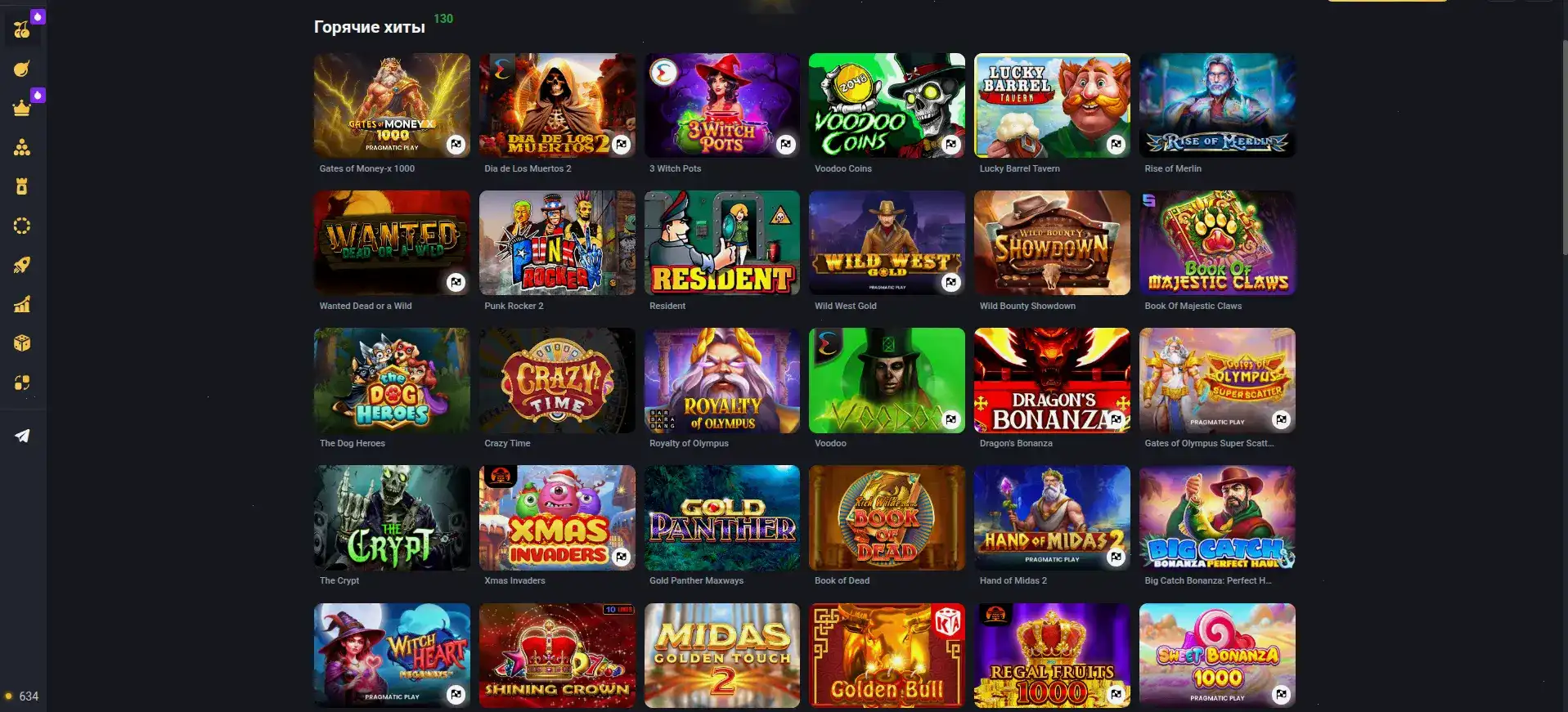 Мобильная версия Tip Top casino на экране смартфона
